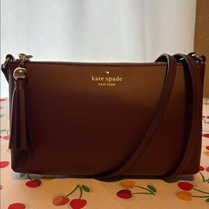 Kate Spade Rich Burgundy Crossbody Bag with Tassel NWOT